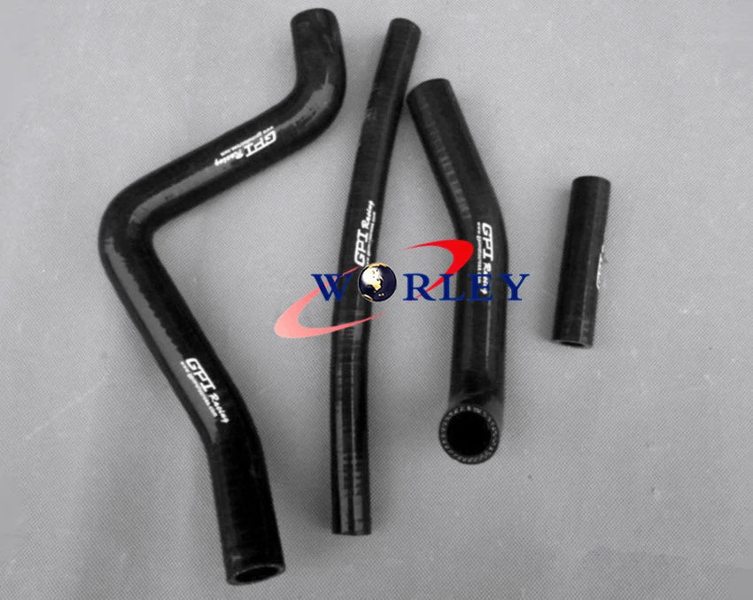 Silicone Radiator Hose for KAWASAKI KX125 1999-2002 - Green
