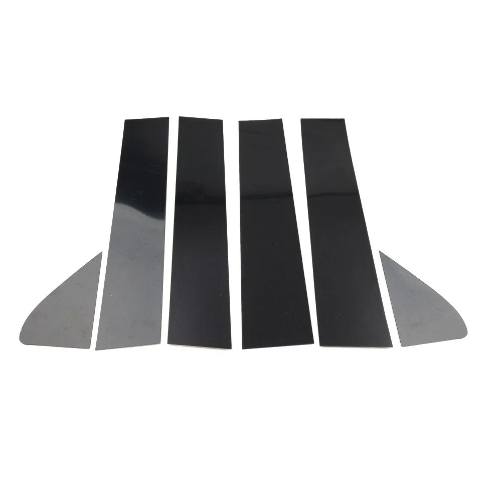Black Window Pillar Post Door Trim for Chevrolet Silverado GMC Sierra 1500