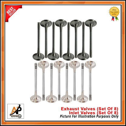 Exhaust and Inlet Valves Set of 16 for Citroen Berlingo Peugeot (2008–2008)