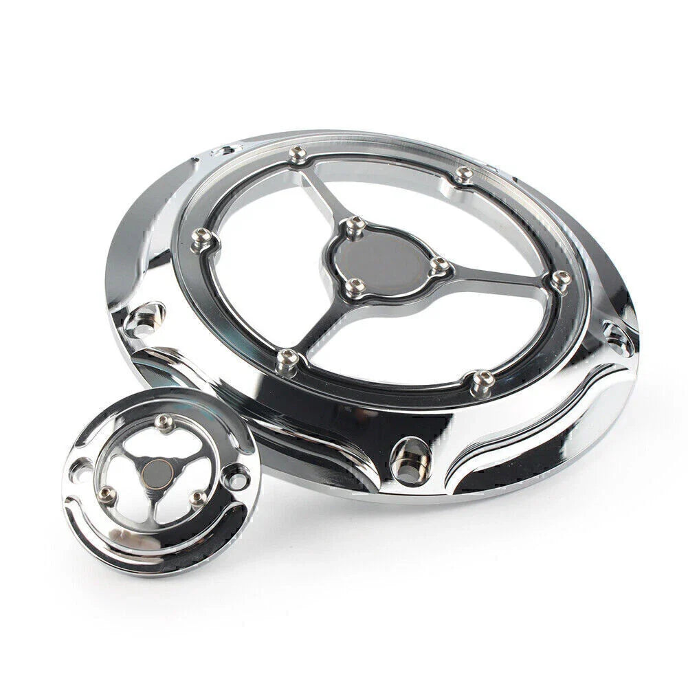 Clarity Derby & Timer Timing Covers Chrome for RSD Harley Touring (2016+)