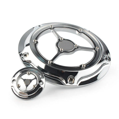 Clarity Derby & Timer Timing Covers Chrome for RSD Harley Touring (2016+)