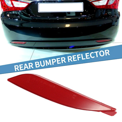 Rear Left Bumper Reflector for Hyundai Sonata (2011-2013) Red