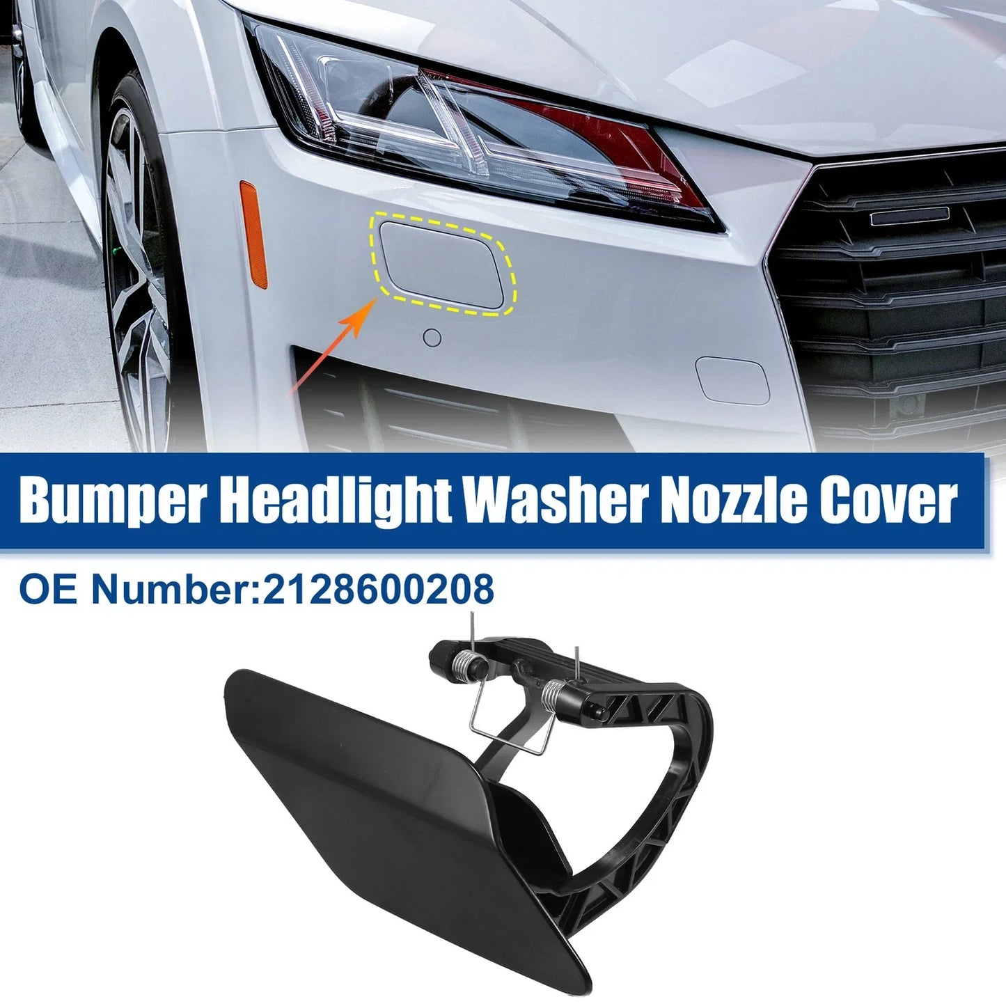 Right Headlight Washer Spray Nozzle Cap for Mercedes Benz E-Class (2009-2016)