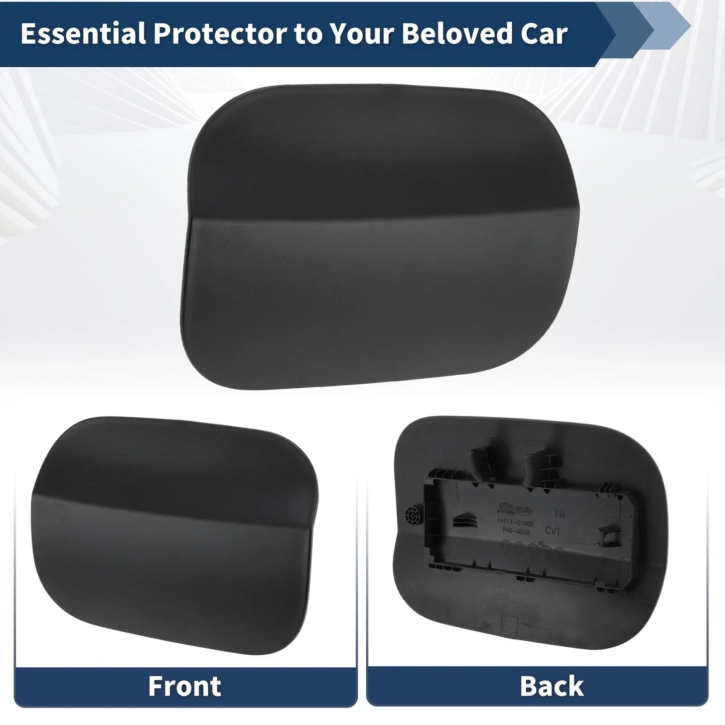 Fuel Tank Door for Hyundai Santa Fe 2019-2023 Gas Filler Door 2 x Covers