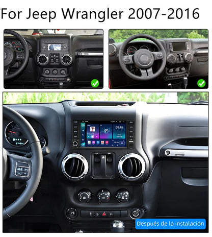 7'' Car Stereo Radio Head Unit for Jeep Wrangler, Chrysler, Dodge, Ram (2007-2023)