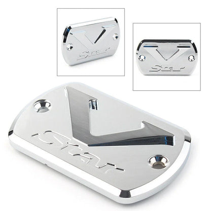 Front Brake Fluid Cap Reservoir Cover for Yamaha V Star XVS 650/1100/1300
