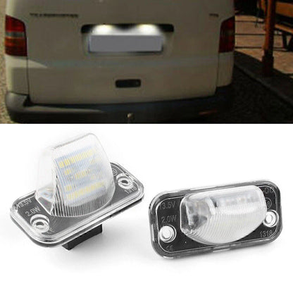 Error Free LED License Plate Lights for VW T4 Transporter, Caddy (90-03)