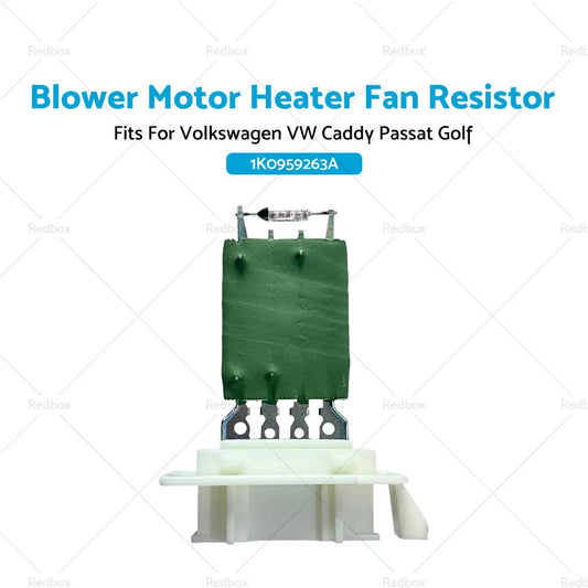 Blower Motor Heater Fan Resistor for Volkswagen VW Caddy, Passat, Golf, Tiguan (2004-2023)