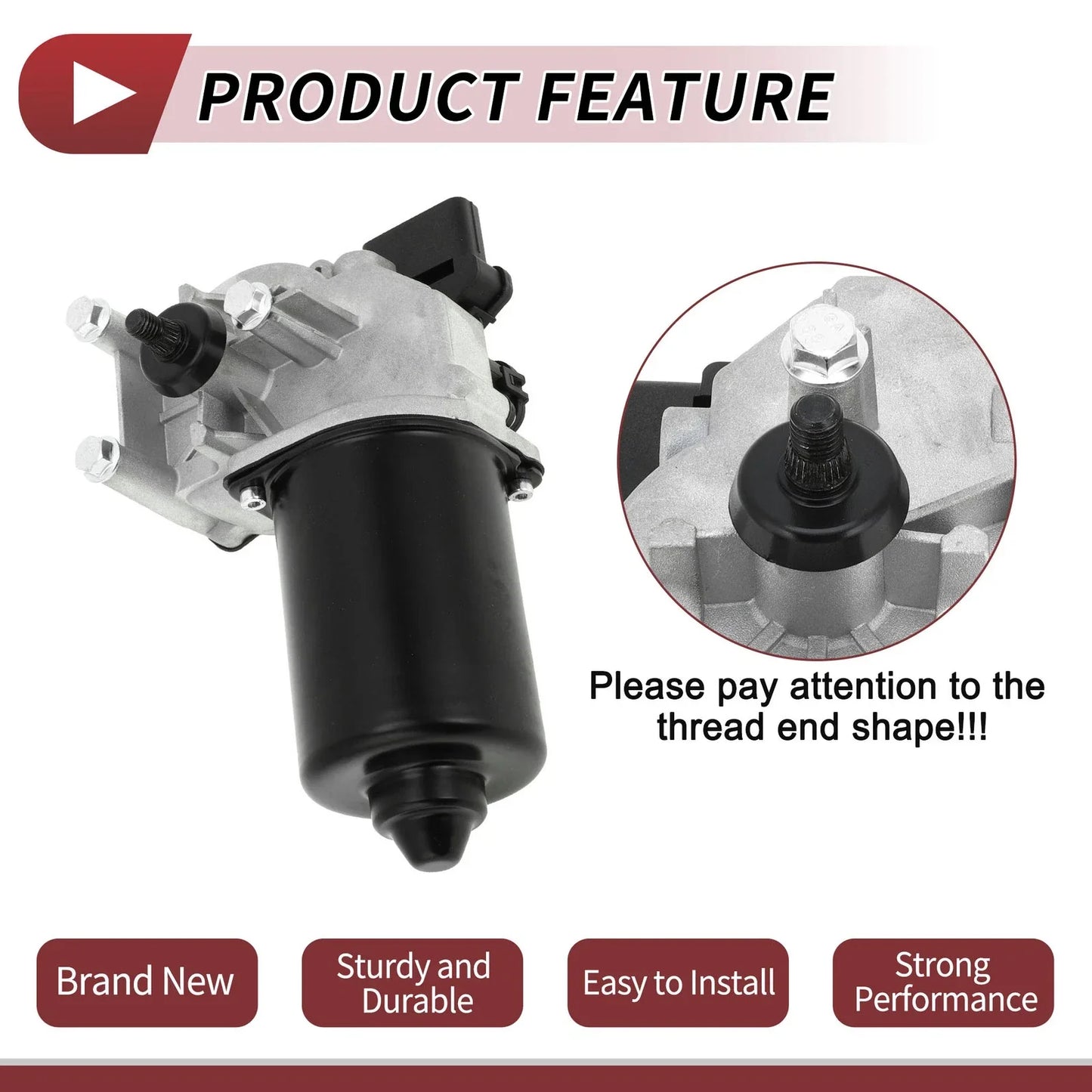 Windshield Wiper Motor for Hyundai Elantra 2009-2012 (2 x 5 Pin)