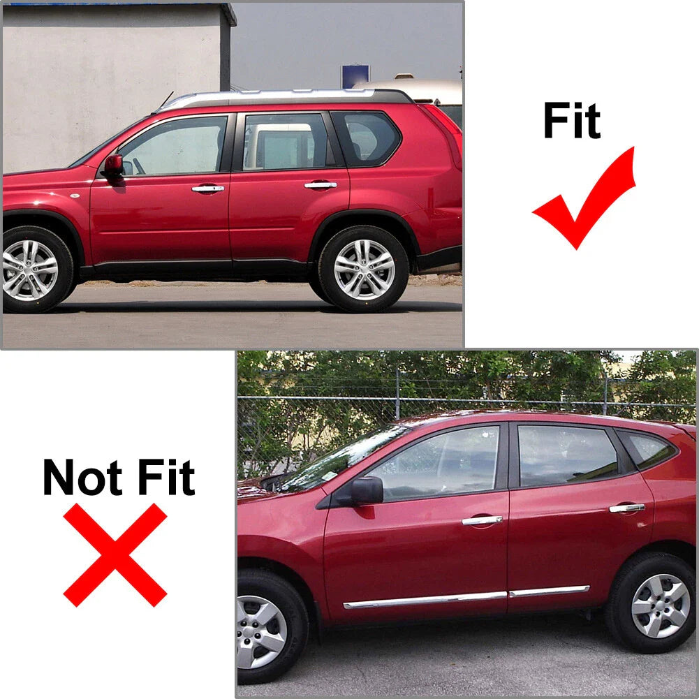 Pillar Post Set Door Window Trim for Nissan X-Trail Rogue (2008-2013)