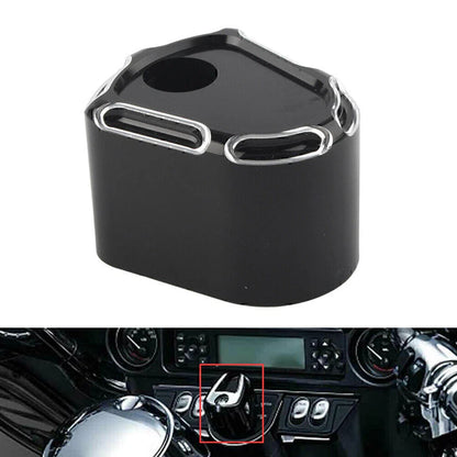 CNC Cut Ignition Switch Cover for Harley Touring Street Road Glide (2007-2013)