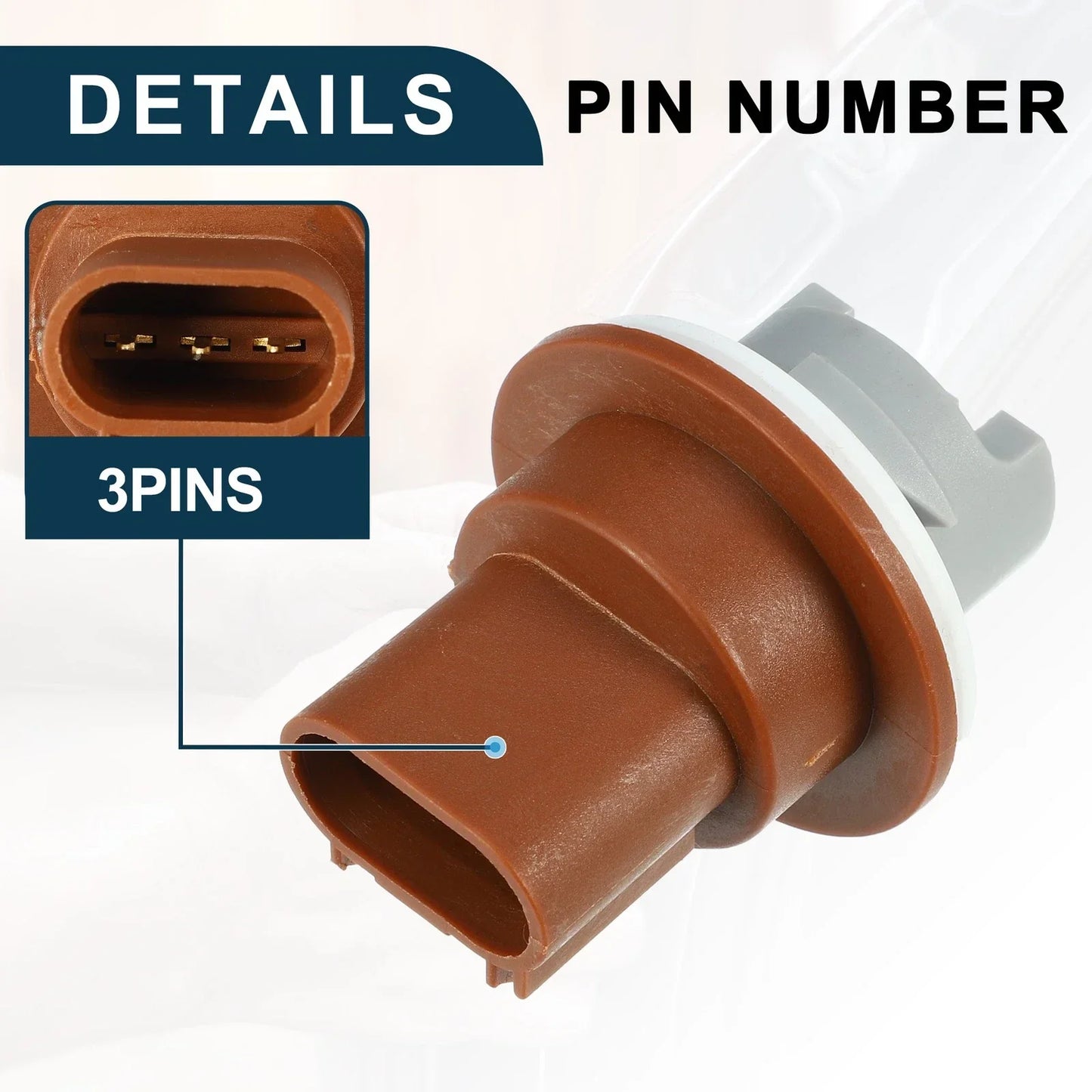 Turn Signal Light Socket for Dodge Grand Caravan 2011-2020, 3 Pins