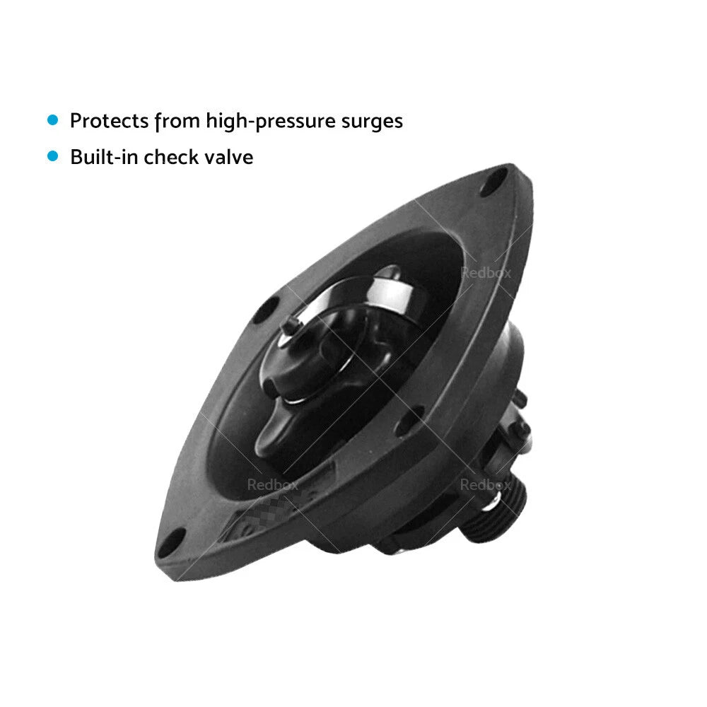 Black Water Inlet with Pressure Regulator for Caravan RV Boat