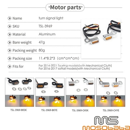 Mini LED Turn Signal Lamp Amber for Harley Softail (2017)