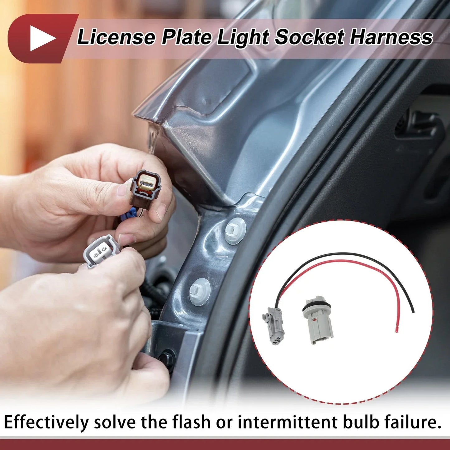 License Plate Light Socket Wiring for Hyundai Mighty II (1998-2014)