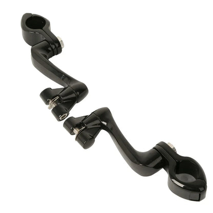 Adjustable 1.25" Highway Foot Peg Mounts for Harley Engine Guards