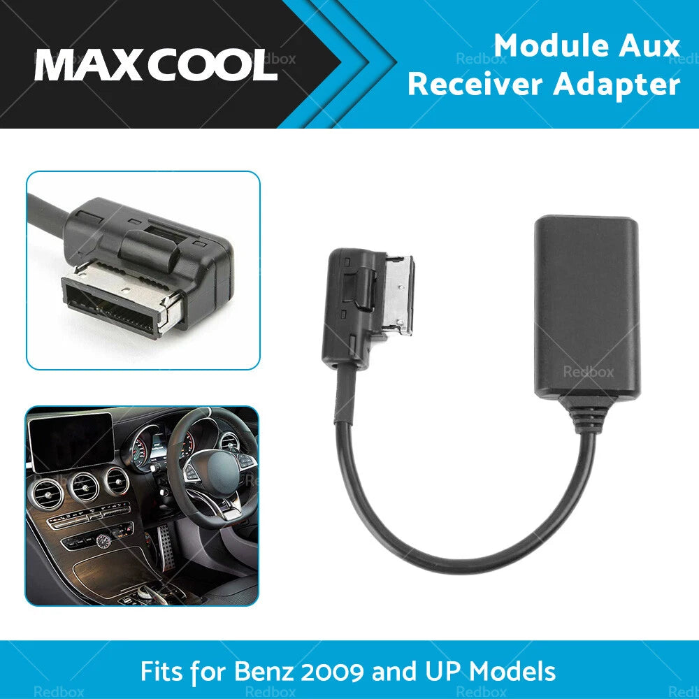 Bluetooth Aux Receiver Cable Adapter for Mercedes Benz AMI MMI (Various Years)