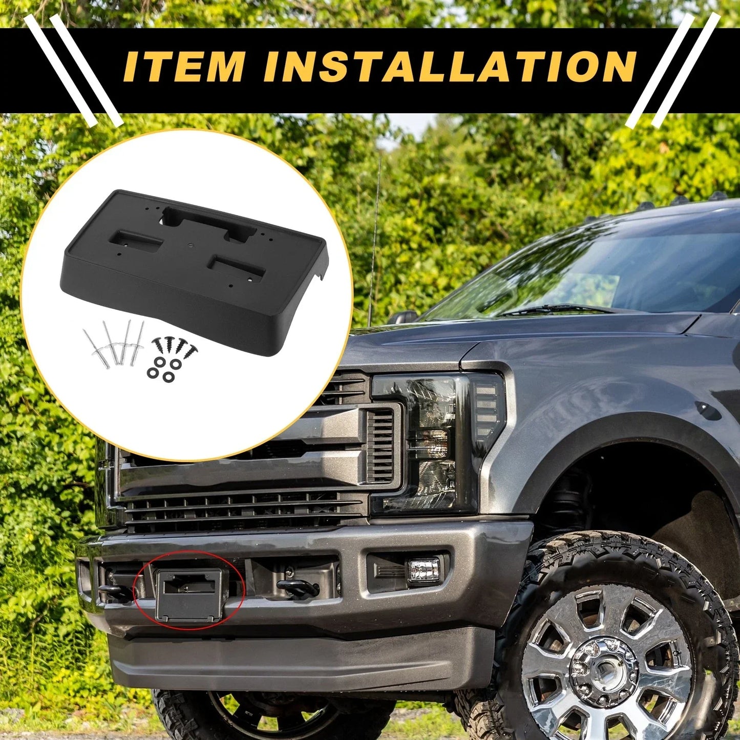 Bumper License Plate Bracket Holder for Chevrolet Silverado 1500 (2014-2016)