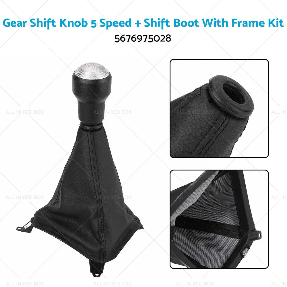 5 Speed Gear Shift Knob & Boot Frame for Hyundai Tucson (2004-2009)