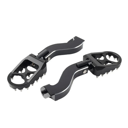 Black Rear Passenger Pedals Mount Kit for Harley Touring Electra Glide (1993-2024)
