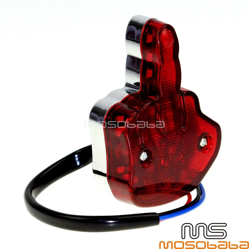 LED Tail Light Rear Brake License Plate Lamp Red Lens for Harley