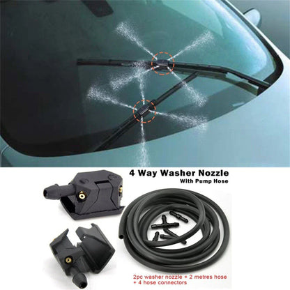 4 x Windscreen Wiper Arm Washer Nozzle Jets for Car (No Year Specified)