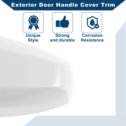 Exterior Door Handle Cover Trim for BMW X1 X5 X6 (2014-2019) White ABS
