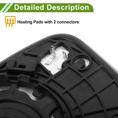 Heated Right Side Mirror Glass for Hyundai Sonata (2011-2014)