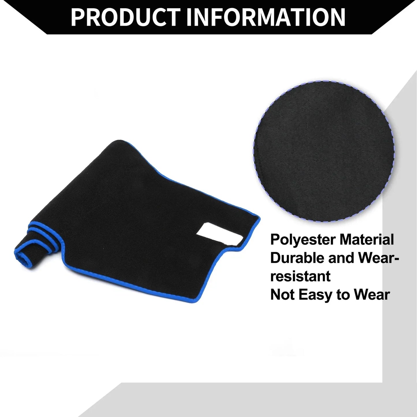 Dashboard Cover Mat for Honda Civic 11th Gen 2021-2024 - Black & Blue Set