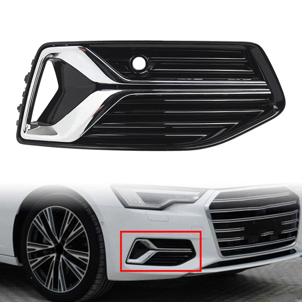 Right Front Fog Light Grille Cover for Audi A6 S6 C8 (2019-2023)