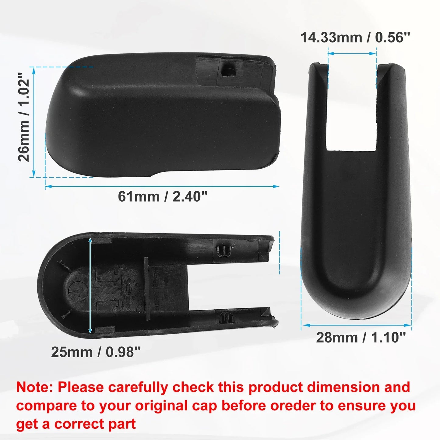 Rear Windshield Wiper Arm Nut Cover for Honda HR-V 5 Door (2016-2023)