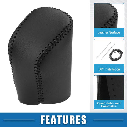 Gear Shifting Knob Cover Trim for Lexus GS 300 (2018-2019) Faux Leather Black