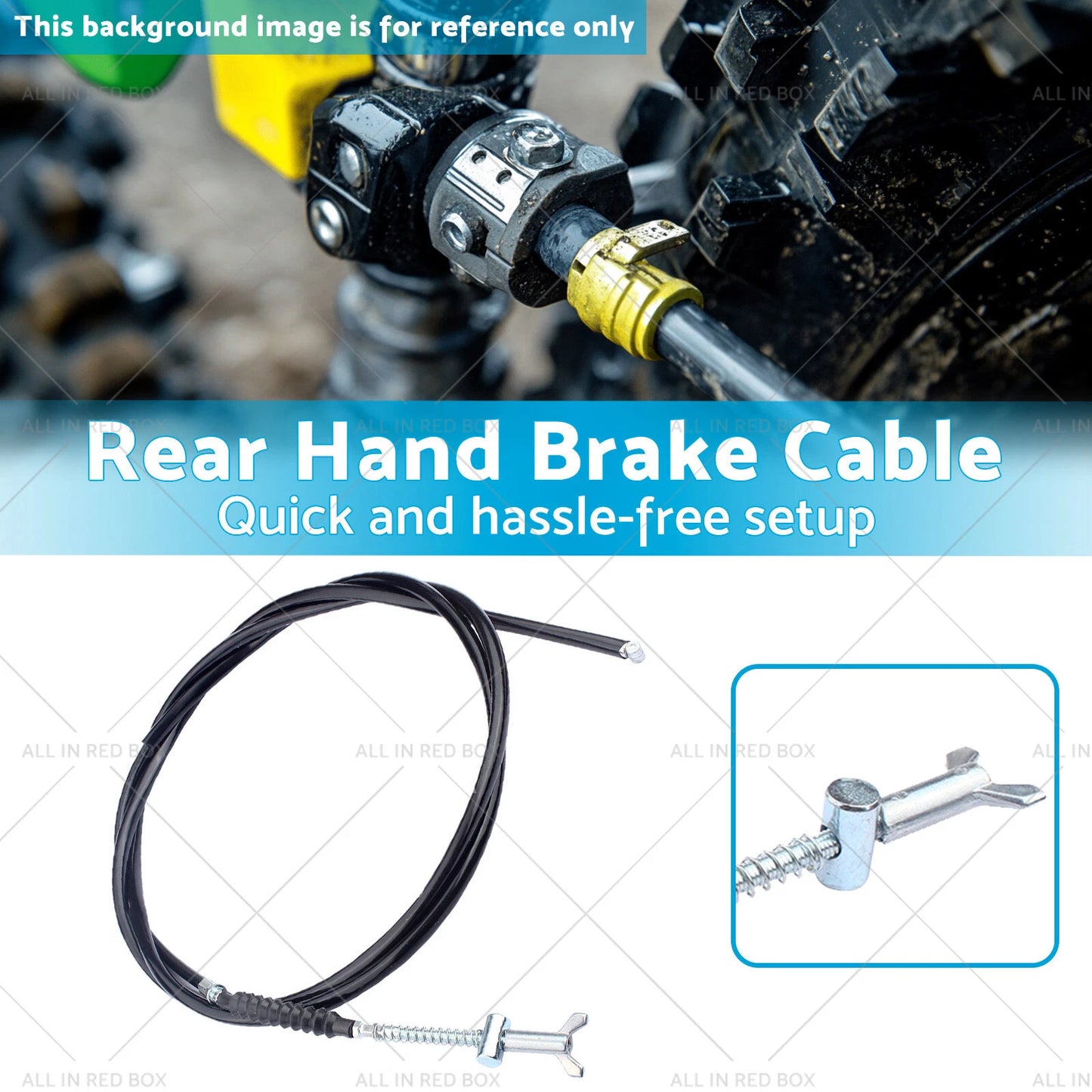 Rear Hand Brake Cable for Kawasaki KVF650 KVF750 Brute Force (2003-2023)