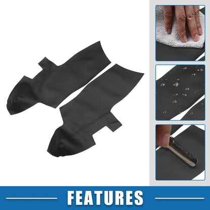 Front Door Panel Armrest Covers for Hyundai Santa Fe (2006-2012) Black 2 x