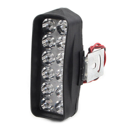 12-LED White Fog Light Headlamp for Motorcycle UTV ATV