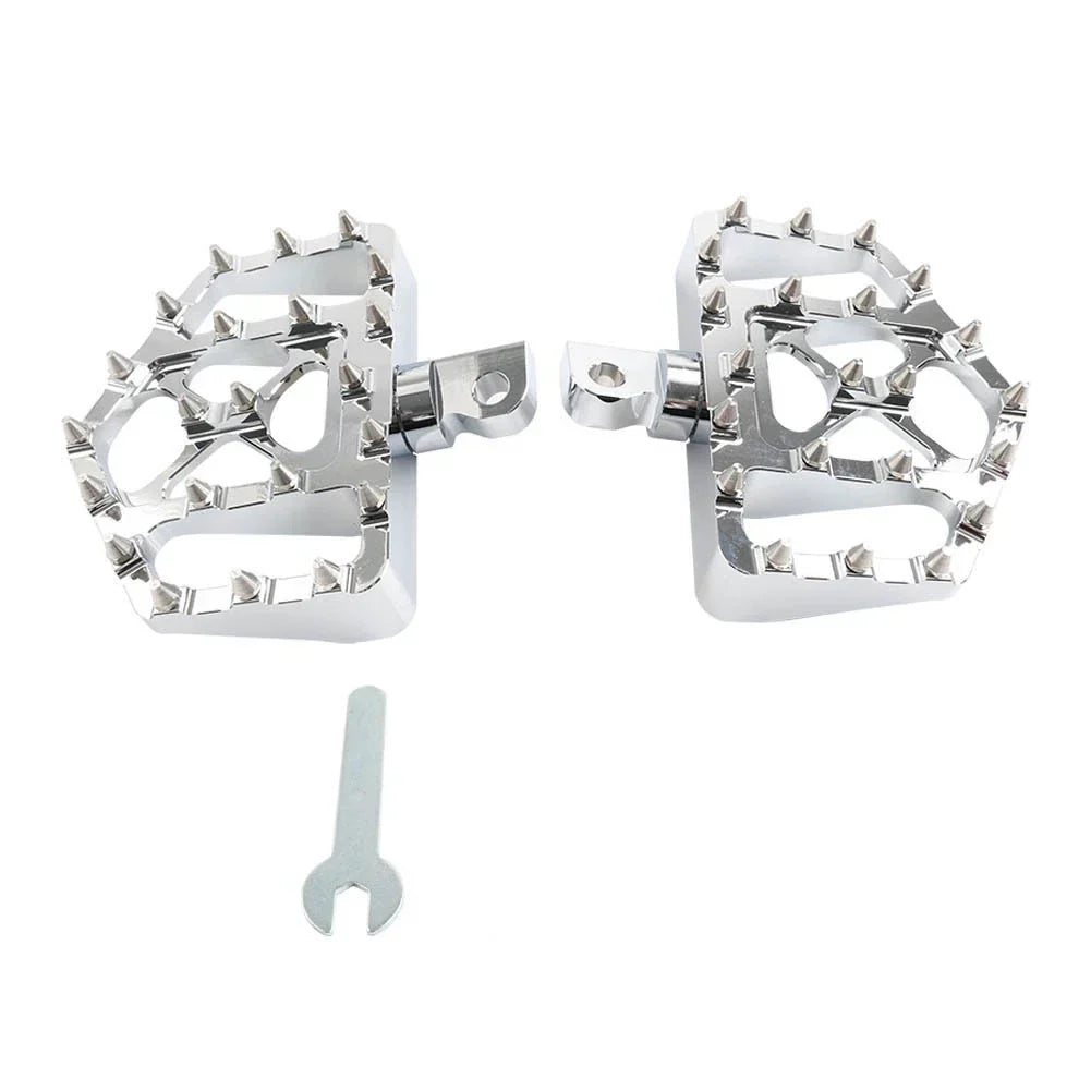 Wide MX Style Footpegs for Harley Touring Sportster Softail Dyna