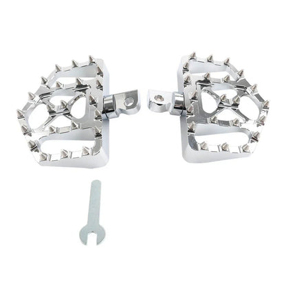 Wide MX Style Footpegs for Harley Touring Sportster Softail Dyna