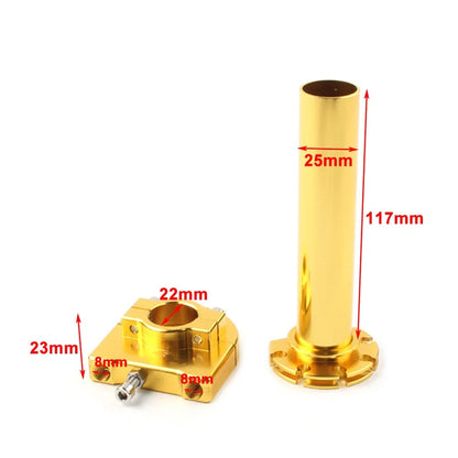 7/8in Turn Twist Throttle Handlebar Tube for Universal Motorcycle