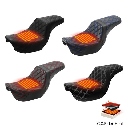 Heated Seats for Harley Dyna Fat Bob Wide Glide (2006-2017)