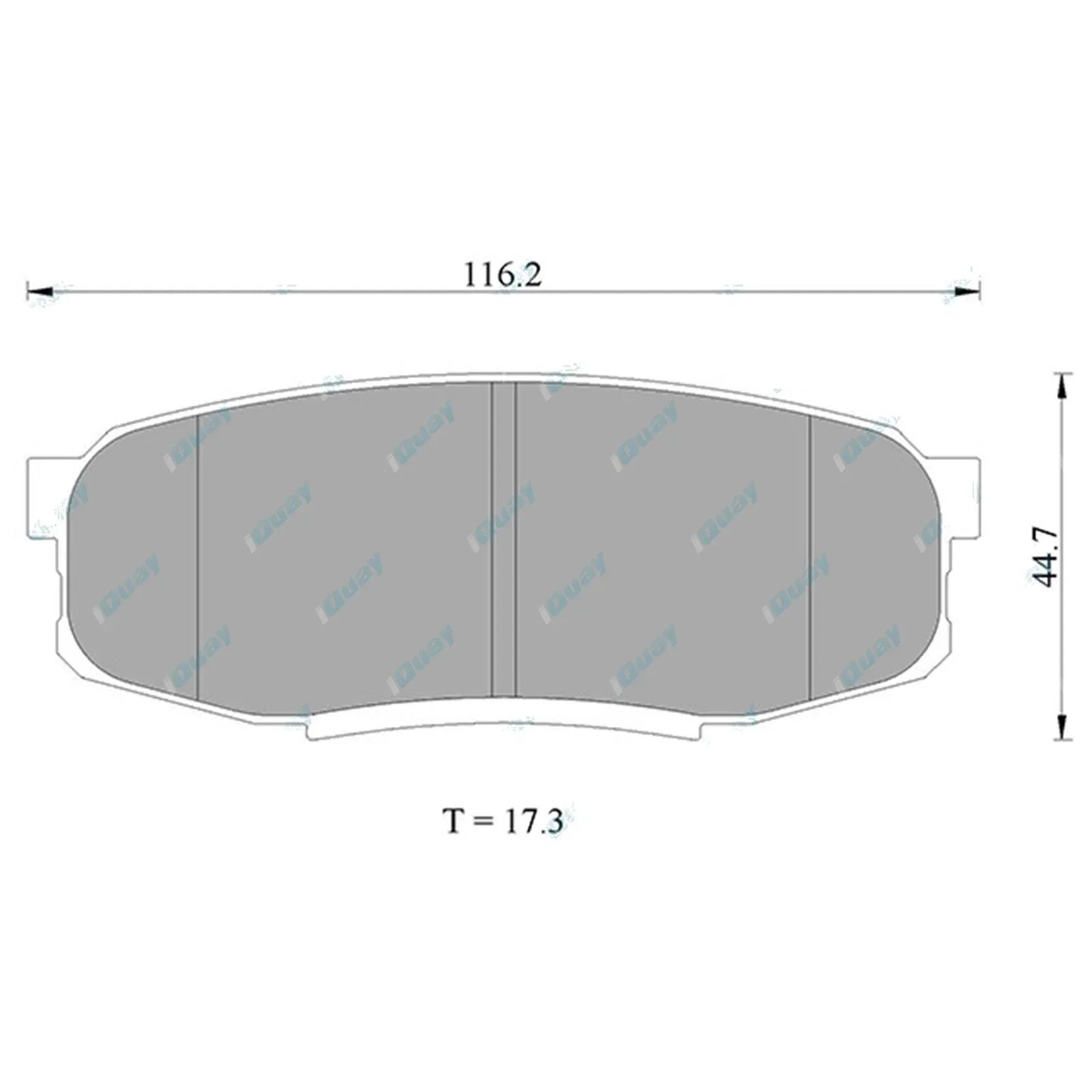 Rear Disc Brake Pad Set for Landcruiser 200 Series URJ200 VDJ200 (2007-2021)
