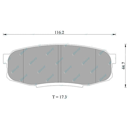 Rear Disc Brake Pad Set for Landcruiser 200 Series URJ200 VDJ200 (2007-2021)