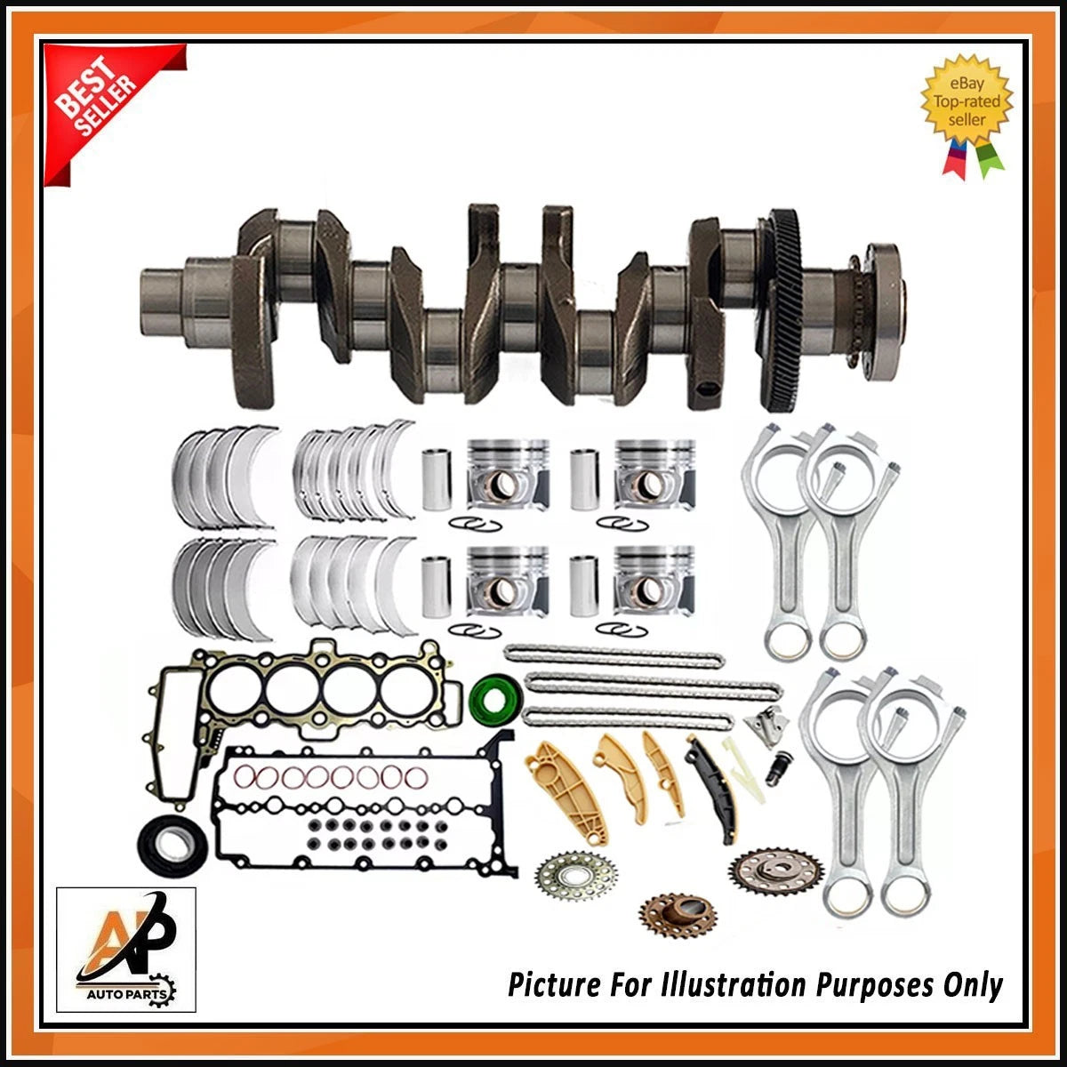 Crankshaft Rebuild Kit New Heavy Duty for Range Rover Evoque (2017–2021)