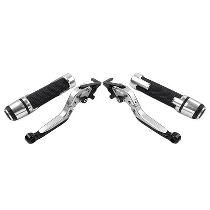 Folding Extendable Brake Clutch Levers & Handlebar Grips for Benelli BN302S