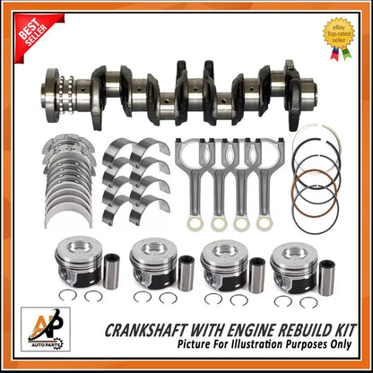 Crankshaft with Engine Rebuild Kit for BMW 2.0L Diesel Touring N47D20 (2007–2016)