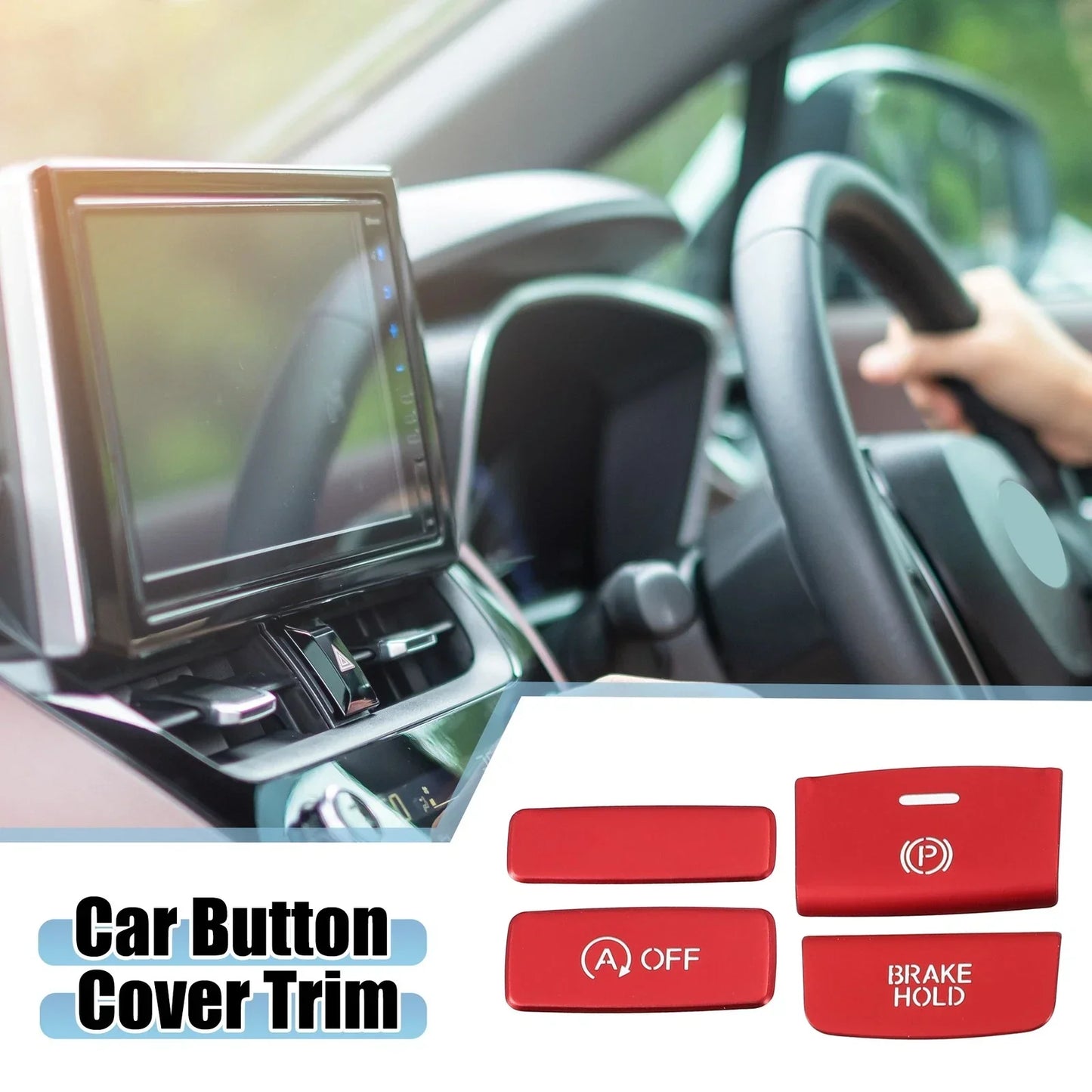Electronic Handbrake Hold Button Cover Trim for Honda Civic 2022-2023