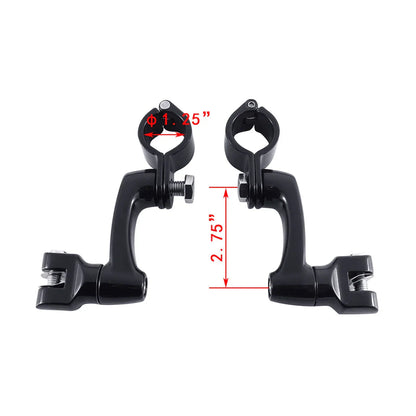 Black Highway Bar Footpegs for Harley Touring (2022-2023)
