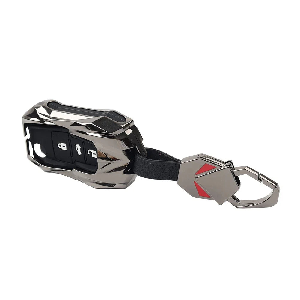 Black 3-Button Key Fob Cover for Skoda Octavia (2001-2013)