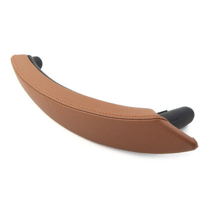Yellow Brown Door Trim Pull Handle Right Side Real Leather for BMW X5 X6 (2007-2013)