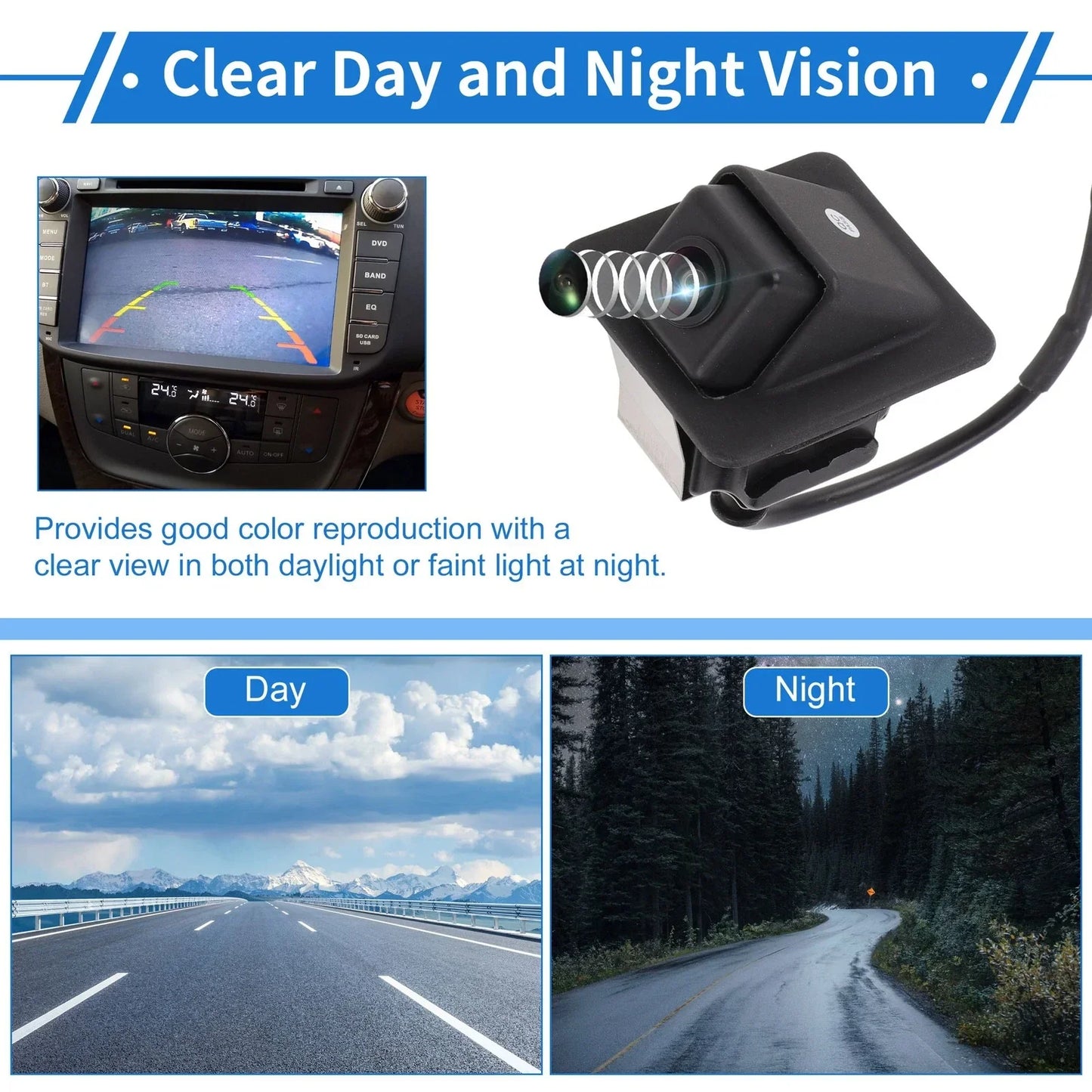 Rear View Camera 120-180° for Hyundai I40 (2015-2020)