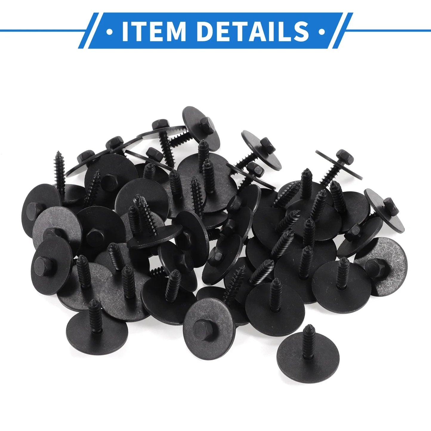 50 x Car Fender Liner Splash Shield Bumper Cover Screws for Mercedes-Benz A220